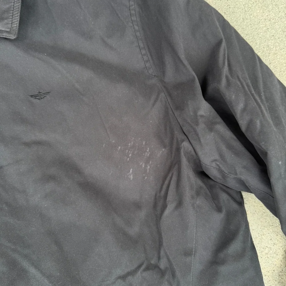 Dockers Men Black‎ Quilted Lined Full Zip Harrington Jacket Large